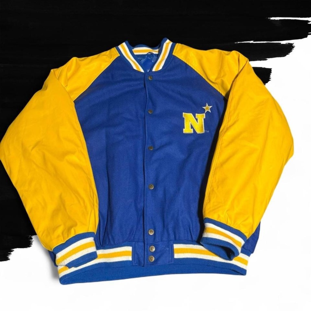 VTG Steve & Barry's Navy Midship Letterman Jacket Men's Royal Blue